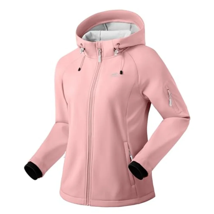 Women's Fleece Lined Softshell Jacket Windproof Warm Light Waterproof Hooded Jacket for Women Winter/Fall/Spring
Women's Fleece Lined Softshell Jacket Windproof Warm Light Waterproof Hooded Jacket for Women Winter/Fall/Spring