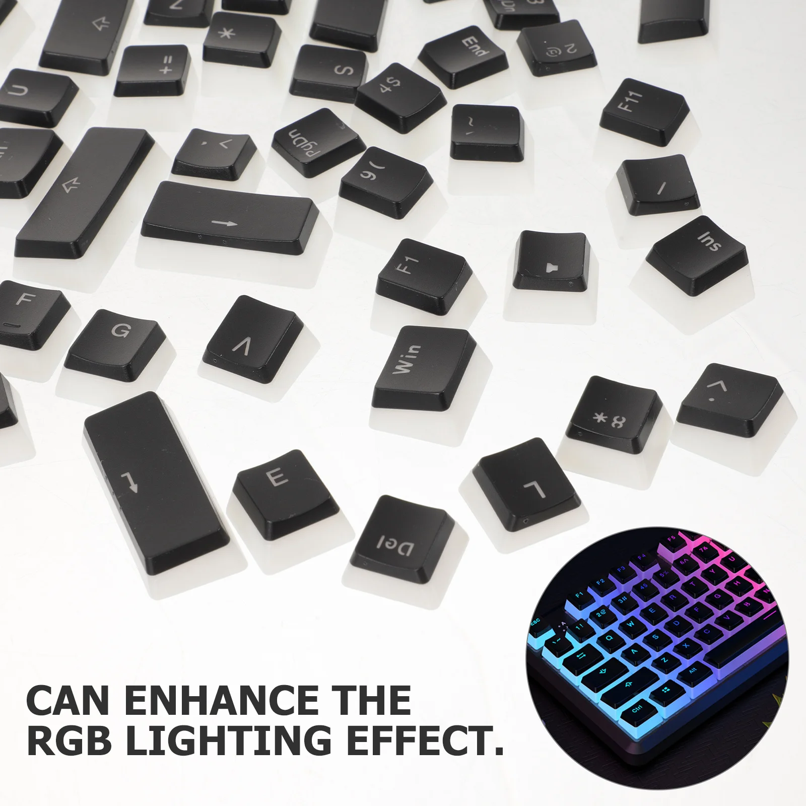 1 комплект полупрозрачных колпачков для клавиш Pbt для механической игровой клавиатуры с RGB-подсветкой, матовые прочные сменные колпачки для клавиатуры
1 комплект полупрозрачных колпачков для клавиш Pbt для механической игровой клавиатуры с RGB-подсветкой, матовые прочные сменные колпачки для клавиатуры