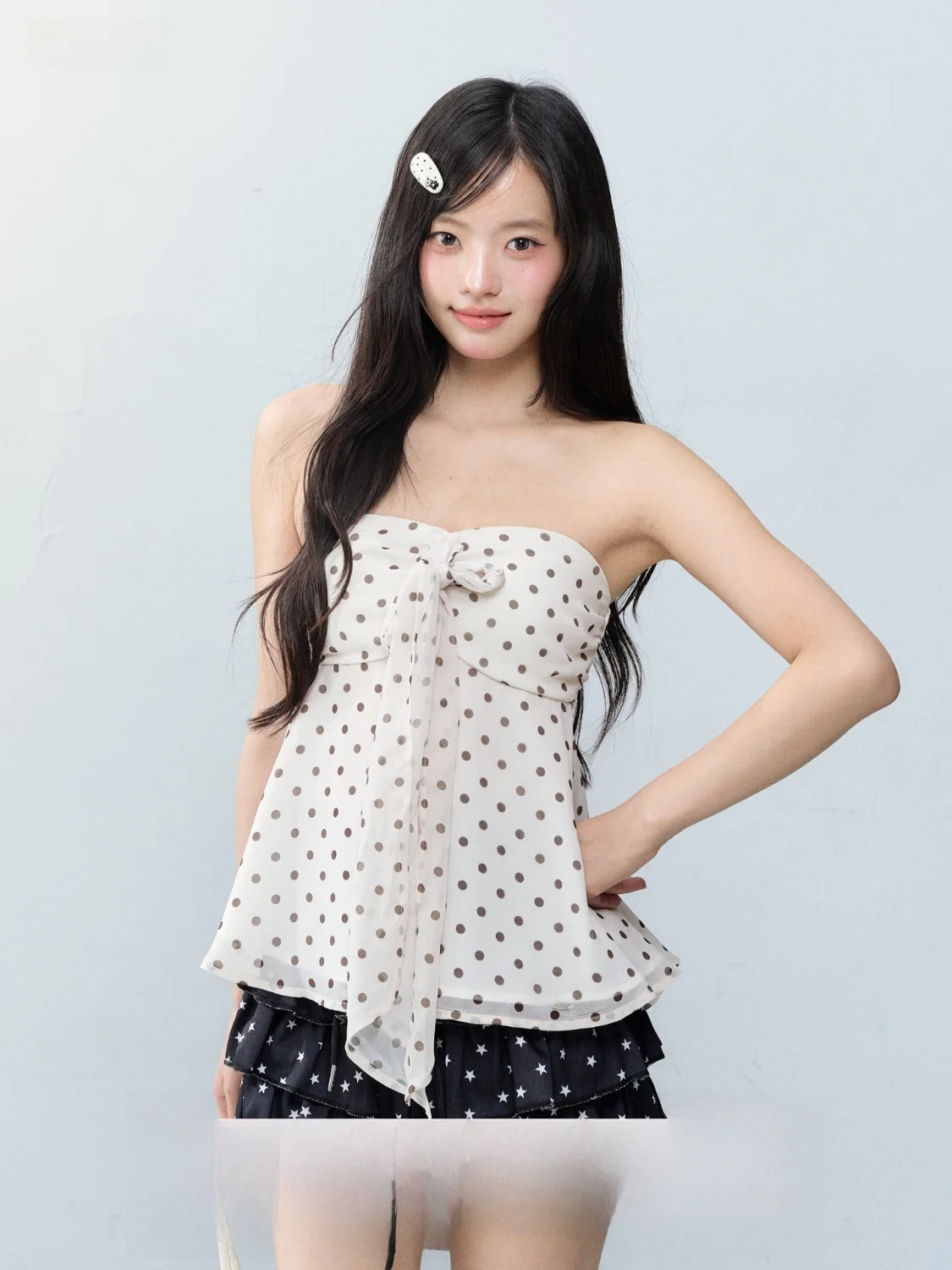 Peasluna Korean Polka Dot Knot Tube Top Vest Women's Inner Wear Summer Top Pure Desire Style Slim Fit Moisture Wicking
Peasluna Korean Polka Dot Knot Tube Top Vest Women's Inner Wear Summer Top Pure Desire Style Slim Fit Moisture Wicking