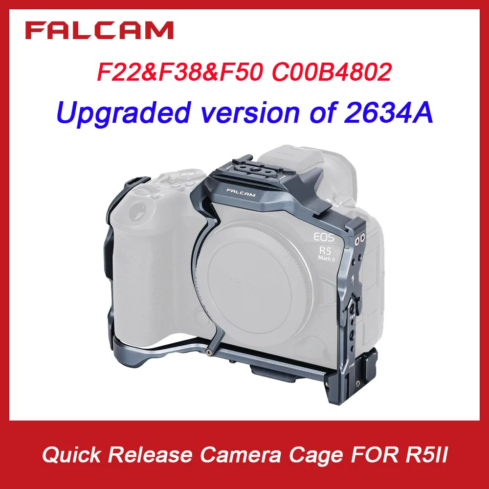 FALCAM F22&F38&F50 V2 C00B4802 Quick Release Camera Cage for EOS R5/R6/R6II Series Cameras Protection kit
FALCAM F22&F38&F50 V2 C00B4802 Quick Release Camera Cage for EOS R5/R6/R6II Series Cameras Protection kit