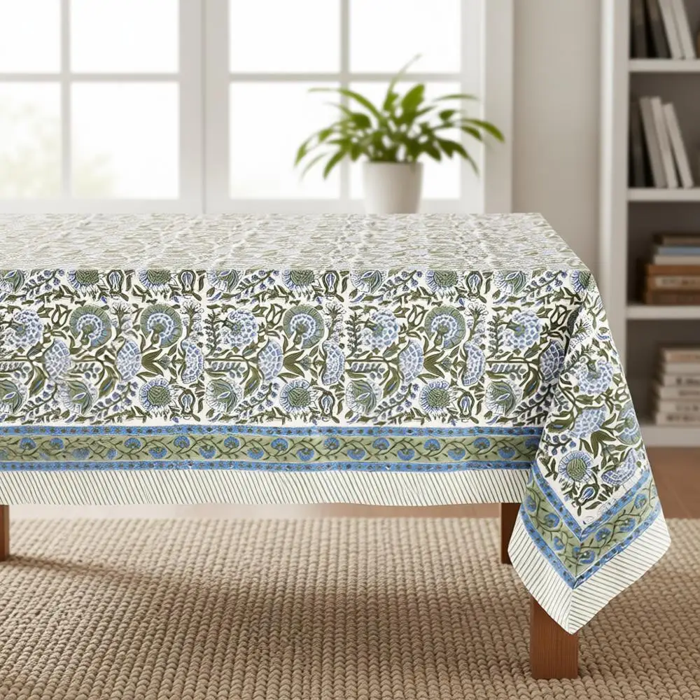 Скатерть из 100% хлопка с ручной набивкой, 60x108 дюймов, идеально подходит для обедов и вечеринок, на 8 персон
Скатерть из 100% хлопка с ручной набивкой, 60x108 дюймов, идеально подходит для обедов и вечеринок, на 8 персон