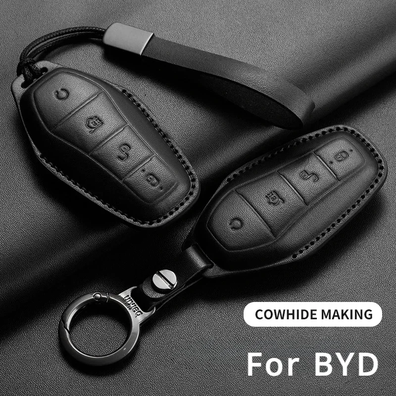 Leather Car Remote Key Case Cover For BYD Tang DM 2018 Qin Plusdmi Atto 3 Han EV Dolphin Protector Fob Keyless Holder Keychain
Leather Car Remote Key Case Cover For BYD Tang DM 2018 Qin Plusdmi Atto 3 Han EV Dolphin Protector Fob Keyless Holder Keychain