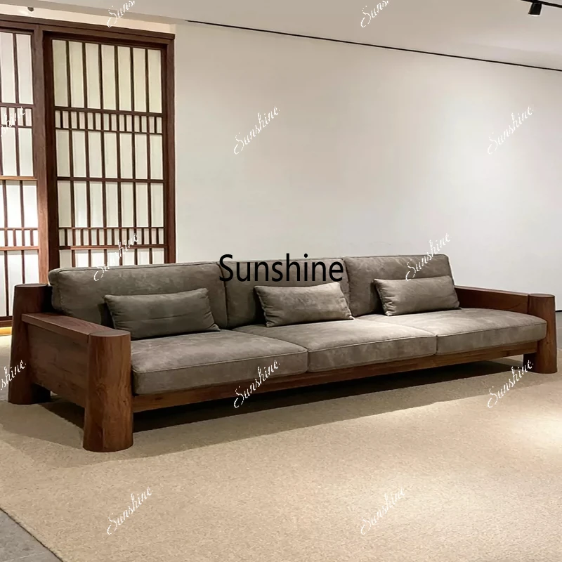 New Chinese high-end simple straight row sofa villa high-end light luxury customization
New Chinese high-end simple straight row sofa villa high-end light luxury customization