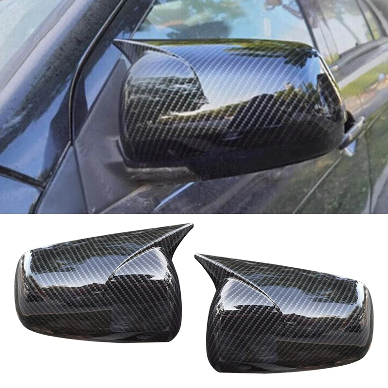 1 Pair Plastic Ox Horn Side Rearview Mirror Cover Cap Carbon Fiber Grain Fit for Mitsubishi Lancer EVO 2008 2009 2010-2012 New
1 Pair Plastic Ox Horn Side Rearview Mirror Cover Cap Carbon Fiber Grain Fit for Mitsubishi Lancer EVO 2008 2009 2010-2012 New