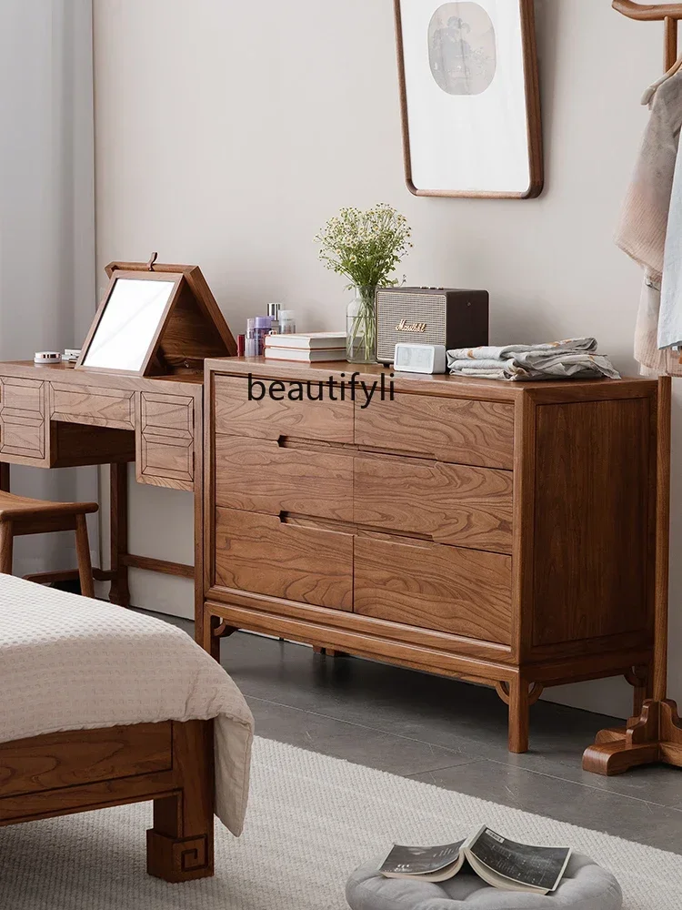 1184New Chinese-style six-chest cabinet, all solid wood bedroom storage, living room entrance, nine-chest cabinet
1184New Chinese-style six-chest cabinet, all solid wood bedroom storage, living room entrance, nine-chest cabinet