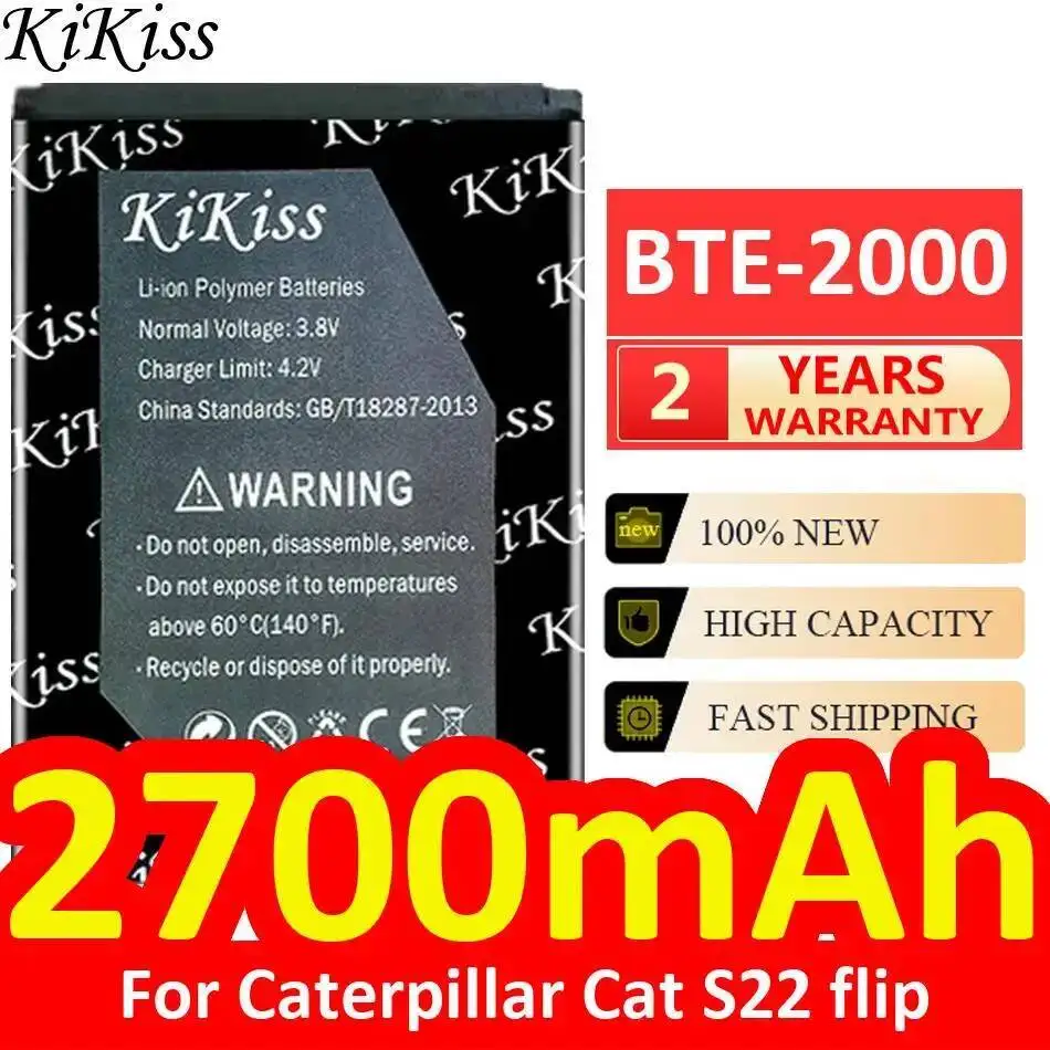 Mobile Phone Battery 2700Mah Environmentally Friendly For Caterpillar Cat S22 Flip Bte-2000
Mobile Phone Battery 2700Mah Environmentally Friendly For Caterpillar Cat S22 Flip Bte-2000