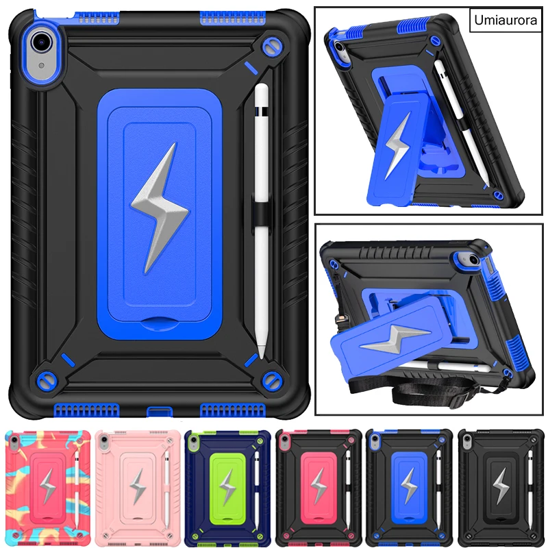 For IPad 7th 8th 9th 10.2 10th 10.9 11th Gen 11 inch Air 3 2 9.7 Pro 10.5 Shockproof PC Tablet Case Kickstand Armor Cover Funda
For IPad 7th 8th 9th 10.2 10th 10.9 11th Gen 11 inch Air 3 2 9.7 Pro 10.5 Shockproof PC Tablet Case Kickstand Armor Cover Funda