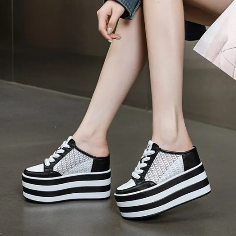 12cm 2026 Air Mesh Leather Genuine Platform Wedge Flats Summer Spring Slippers Ankle Women High Brand Fashion High Heels Shoes
12cm 2026 Air Mesh Leather Genuine Platform Wedge Flats Summer Spring Slippers Ankle Women High Brand Fashion High Heels Shoes