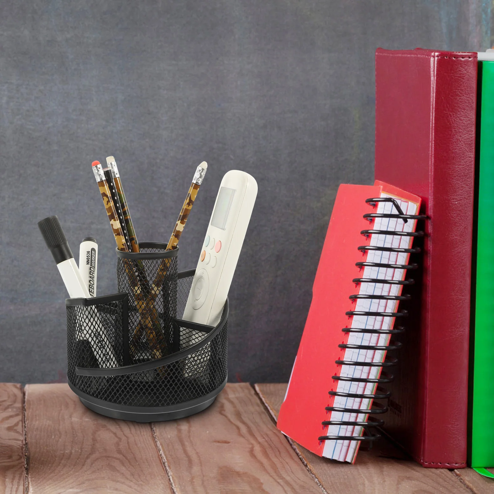 Round Rotating Pen Holder Iron Desktop Organizer Pencil Brush Storage Multi-Function Stationery Box Office
Round Rotating Pen Holder Iron Desktop Organizer Pencil Brush Storage Multi-Function Stationery Box Office