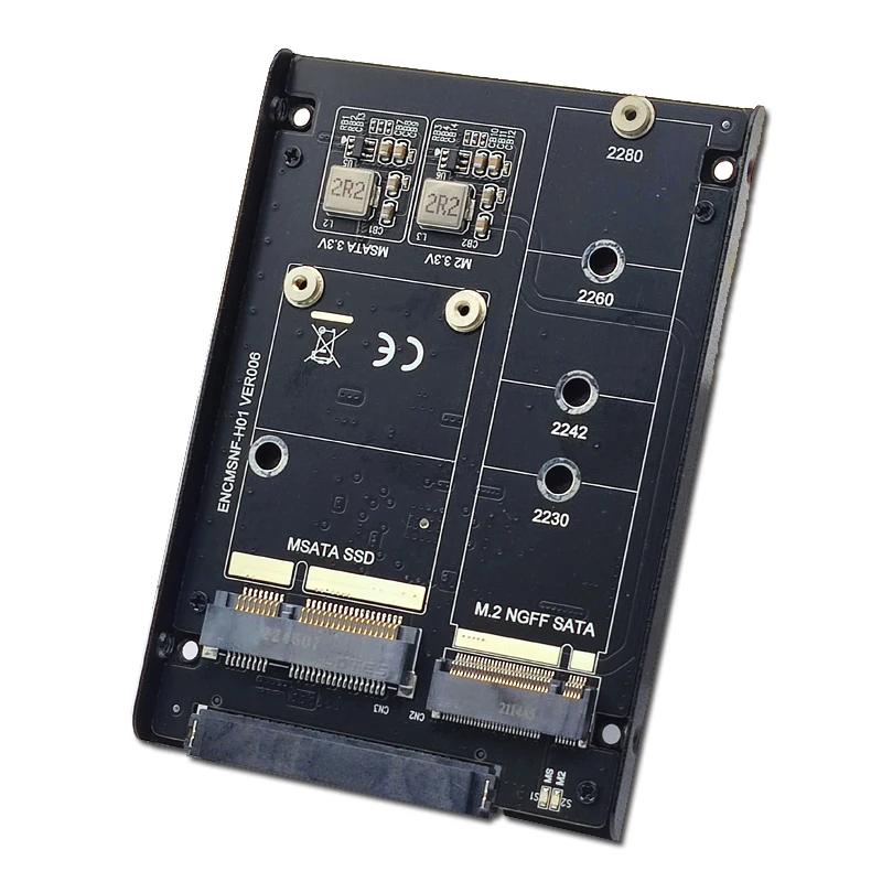 NEW Metal Case SSD to SATA 3.0 6Gbps 2.5" Adapter Card With Enclosure Socket SATA to M.2 SATA SSD B+M Key mSATA SSD JBOD Adapter
NEW Metal Case SSD to SATA 3.0 6Gbps 2.5" Adapter Card With Enclosure Socket SATA to M.2 SATA SSD B+M Key mSATA SSD JBOD Adapter