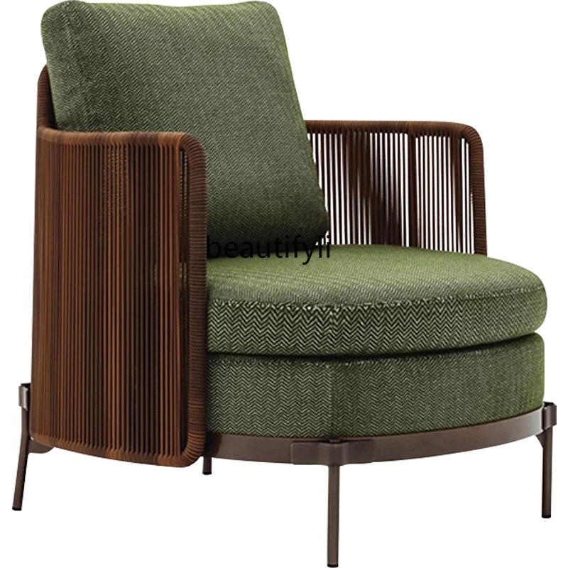 Nordic outdoor rattan chair sofa leisure courtyard combination terrace designer garden villa outdoor furniture Y 
Nordic outdoor rattan chair sofa leisure courtyard combination terrace designer garden villa outdoor furniture Y