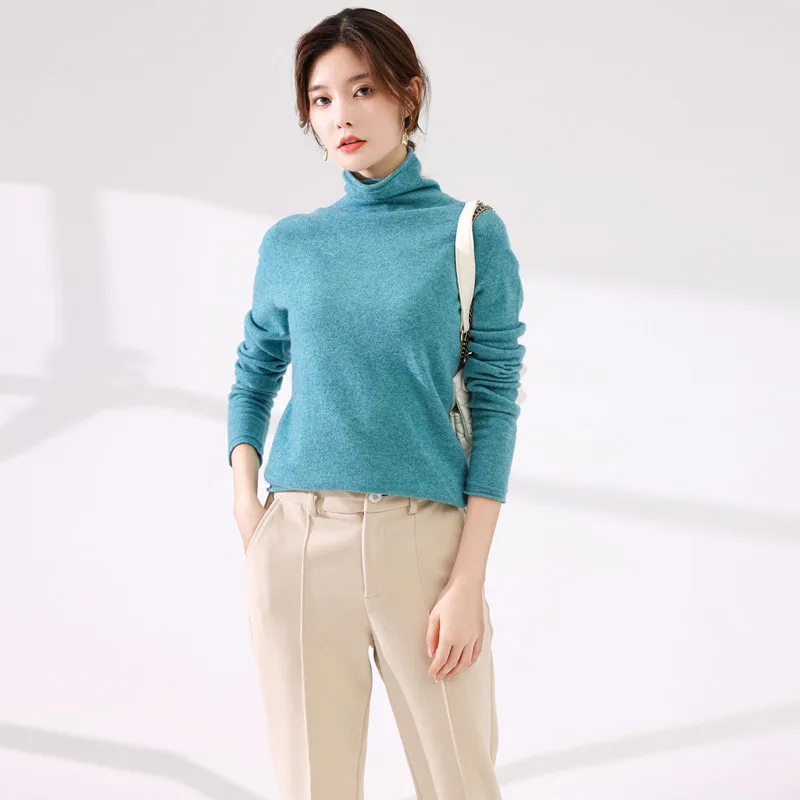 Women's Seamless Pure Wool Sweater 2022 Spring & Autumn Turtleneck Cashmere Jumpers Ladies 100% Wool Blouse Tops Solid Color
Women's Seamless Pure Wool Sweater 2022 Spring & Autumn Turtleneck Cashmere Jumpers Ladies 100% Wool Blouse Tops Solid Color