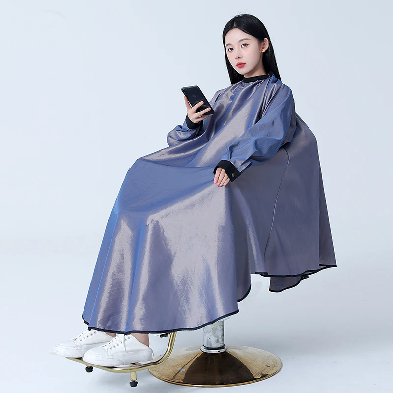 High-grade Hairdresser's Robe Professional Work Clothes For Hair Salons Long Sleeve Hairdressing Cloaks Hair Cutting Wrap Cloth
High-grade Hairdresser's Robe Professional Work Clothes For Hair Salons Long Sleeve Hairdressing Cloaks Hair Cutting Wrap Cloth