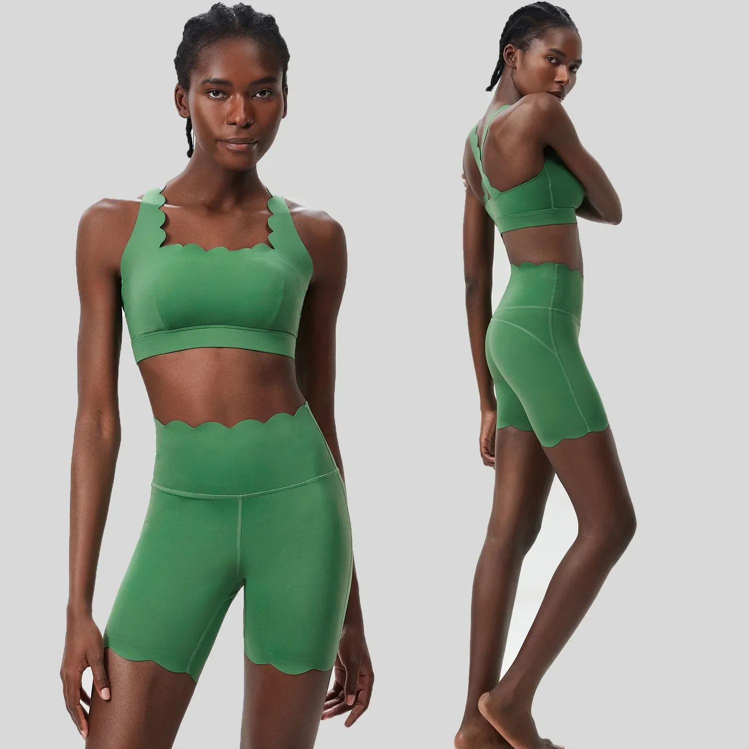 2 Yoga sets Women's Gym activewear Sports Bra Sexy Beauty Back Workout top High waisted Yoga pants Hip lift gym leggings shorts
2 Yoga sets Women's Gym activewear Sports Bra Sexy Beauty Back Workout top High waisted Yoga pants Hip lift gym leggings shorts