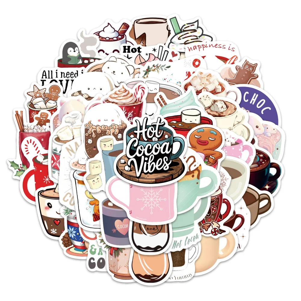 10/60PCS Cartoon Hot Cocoa Cute Fun Doodle Stickers Personalized Creative Decorative Pencil Box Luggage Waterproof Decals
10/60PCS Cartoon Hot Cocoa Cute Fun Doodle Stickers Personalized Creative Decorative Pencil Box Luggage Waterproof Decals