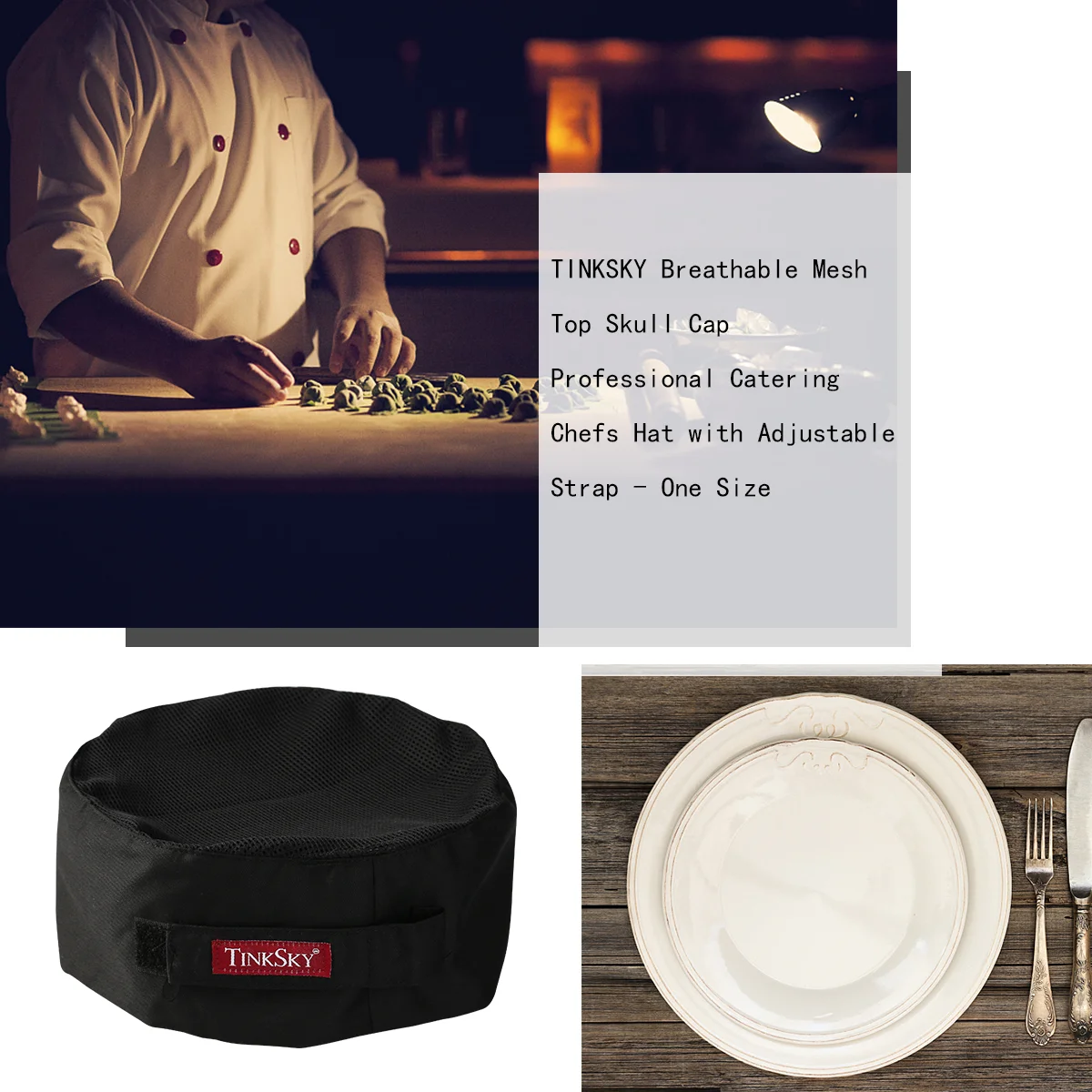 Chef Hats for Men Chefs Catering Skull Cap Mesh Net 2000X2000X800CM Professional Black Women's
Chef Hats for Men Chefs Catering Skull Cap Mesh Net 2000X2000X800CM Professional Black Women's