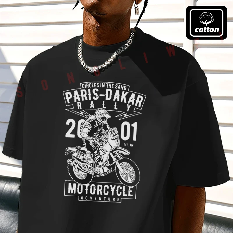 Paris-Dakar Rally Motorcycle Adventure Off-Road Collector Men's T Shirt Casual Mens Cotton Round Neck Short Sleeved T-shirt
Paris-Dakar Rally Motorcycle Adventure Off-Road Collector Men's T Shirt Casual Mens Cotton Round Neck Short Sleeved T-shirt