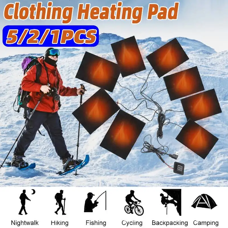 3 Levels Clothing Heating Pad Waterproof USB Electric Cloth Heater Thermal Heated Vest Pads Outdoor Winter Hiking Vest Heater
3 Levels Clothing Heating Pad Waterproof USB Electric Cloth Heater Thermal Heated Vest Pads Outdoor Winter Hiking Vest Heater