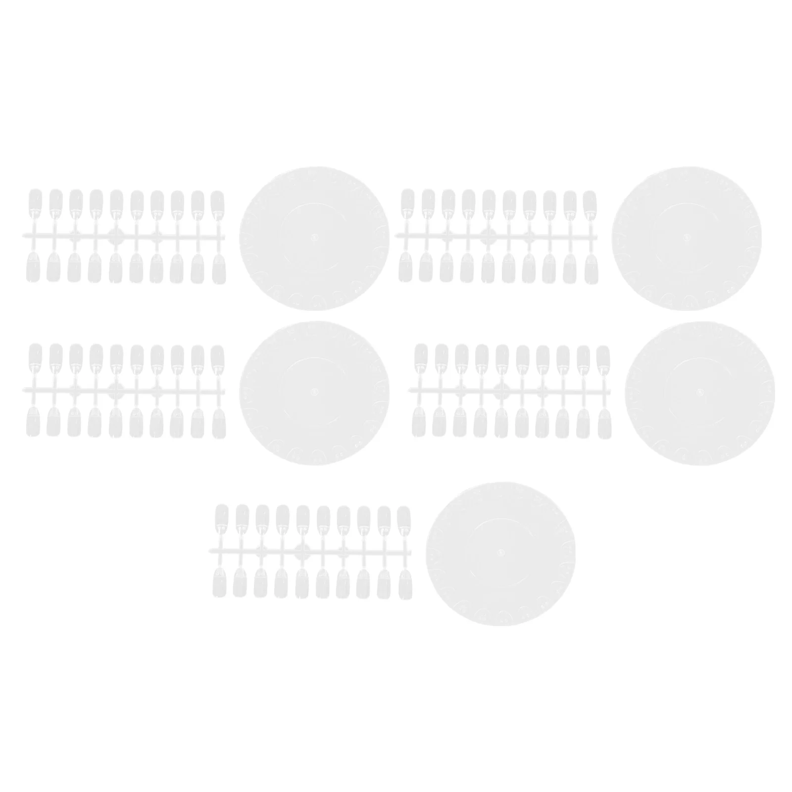 5 Sets Plastic Display Boards Practice Piece Cards For Manicure Salon Supplies Transparent Round Color Plates Fake Fingernail
5 Sets Plastic Display Boards Practice Piece Cards For Manicure Salon Supplies Transparent Round Color Plates Fake Fingernail