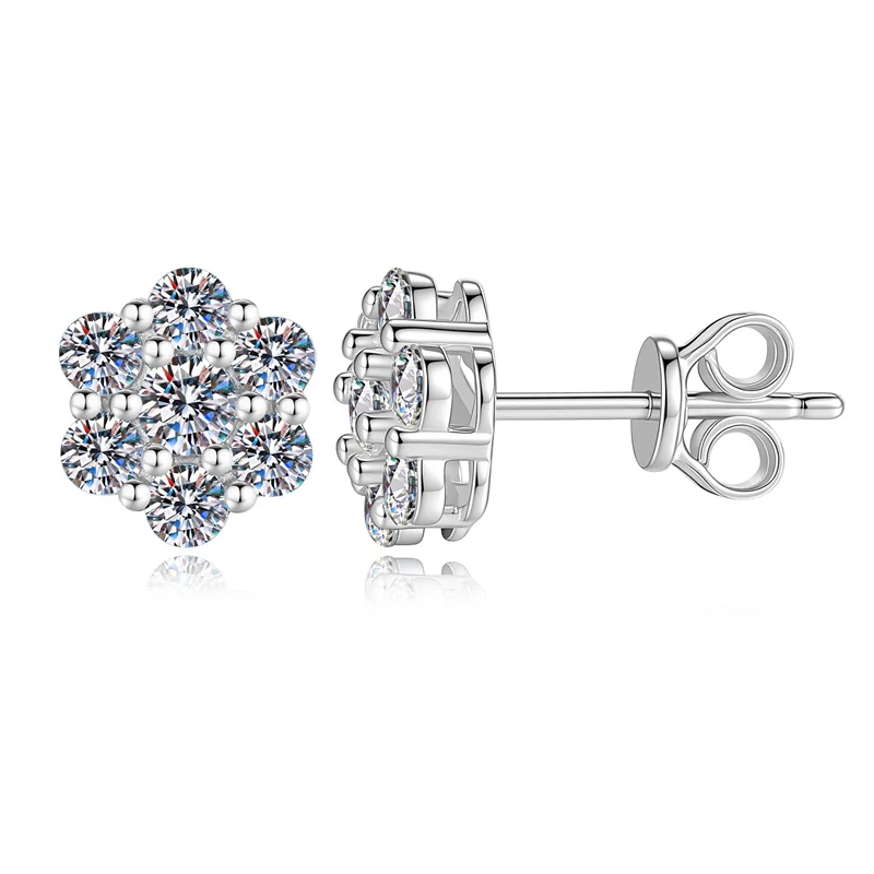 E368 Lefei Fashion Color D Diamond-set Classic Moissanite Design Snowflower Earrings Charms Women s925 Silver Party Jewelry Gift
E368 Lefei Fashion Color D Diamond-set Classic Moissanite Design Snowflower Earrings Charms Women s925 Silver Party Jewelry Gift