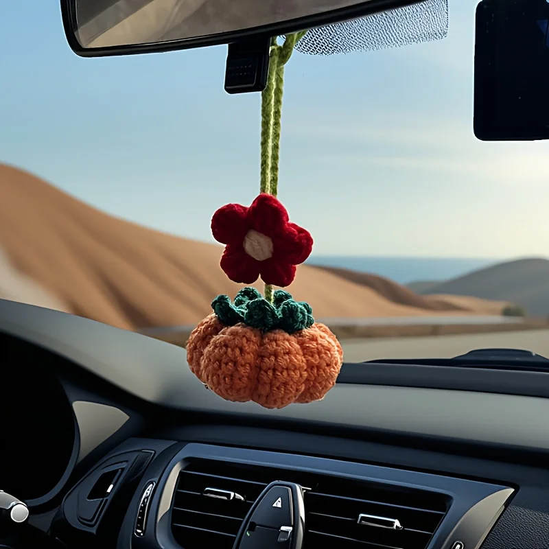 A Handmade Crochet Pumpkin Flower Car Pendant, Featuring a Realistic Faux Flower Design. It'S a Thoughtful Gift for Your Girlfriend, Family, Or Friends, Suitable As a Car Accessory, Beautiful Home Decor, Vibrant Party Decoration
A Handmade Crochet Pumpkin Flower Car Pendant, Featuring a Realistic Faux Flower Design. It'S a Thoughtful Gift for Your Girlfriend, Family, Or Friends, Suitable As a Car Accessory, Beautiful Home Decor, Vibrant Party Decoration