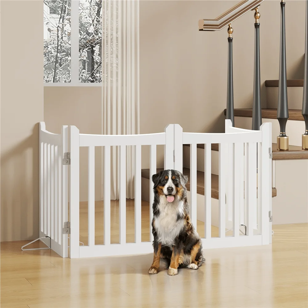4Panel Freestanding Wooden Pet Gate With Door For Doorway
4Panel Freestanding Wooden Pet Gate With Door For Doorway