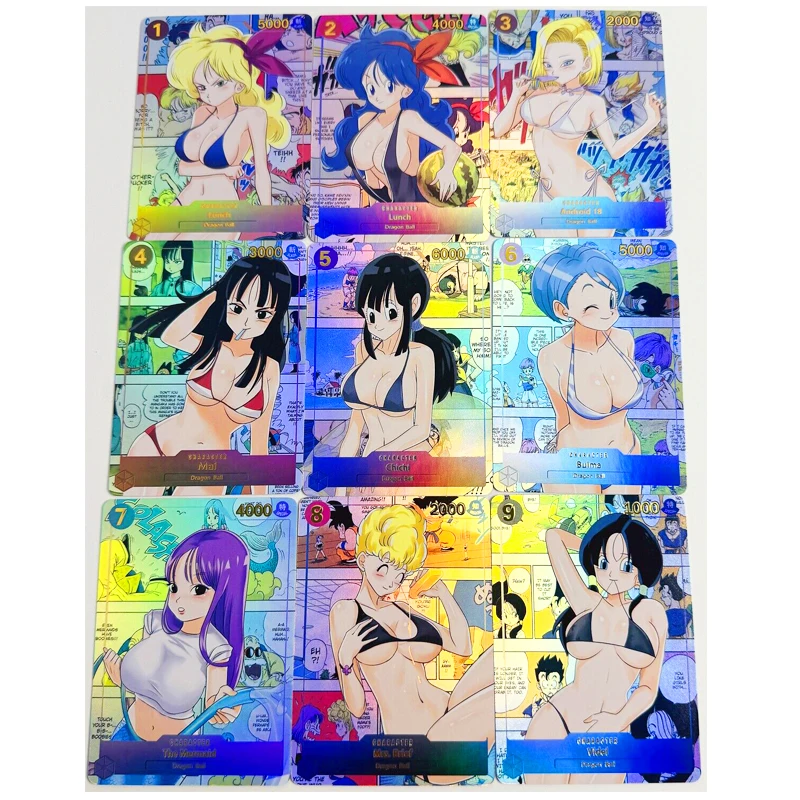 9pcs/set Kalifa Rebecca Nami Lunch Bulma ACG Sexy Toys Hobbies Hobby Collectibles Game Collection Anime Cards
9pcs/set Kalifa Rebecca Nami Lunch Bulma ACG Sexy Toys Hobbies Hobby Collectibles Game Collection Anime Cards