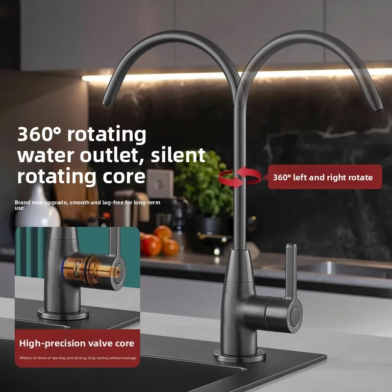 Lead-Free 316 Stainless Steel RO Water Filter Faucet Universal Kitchen Drinking Water Tap with 2m PE Pipe
Lead-Free 316 Stainless Steel RO Water Filter Faucet Universal Kitchen Drinking Water Tap with 2m PE Pipe