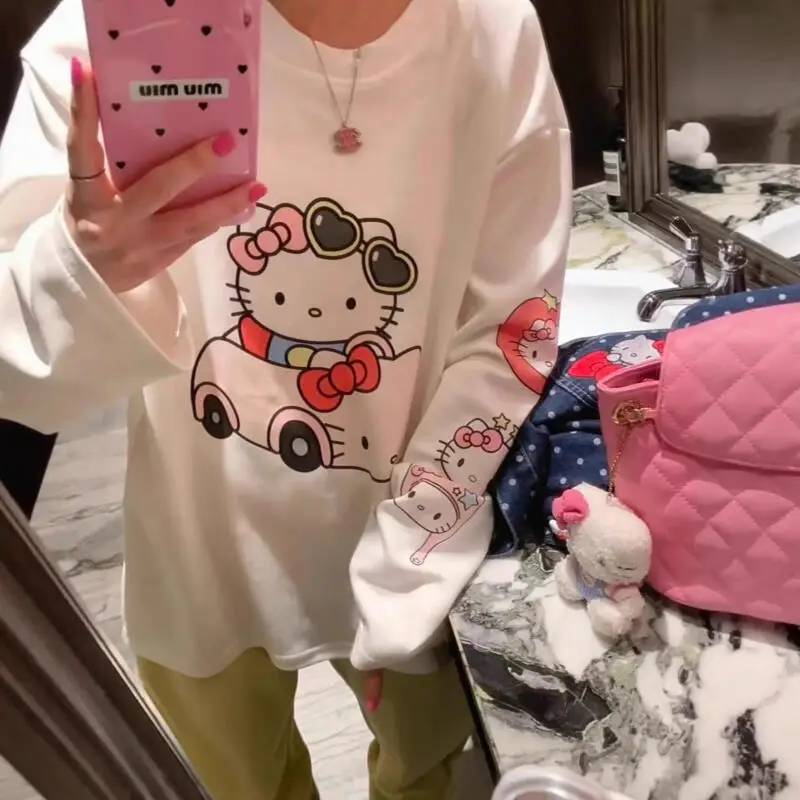 Модная футболка с длинным рукавом в стиле Y2K с милым аниме-котенком для женщин, удобная, мультяшная, кавайная, для девочек, новинка 2025 года, сладкий студенческий топ
Модная футболка с длинным рукавом в стиле Y2K с милым аниме-котенком для женщин, удобная, мультяшная, кавайная, для девочек, новинка 2025 года, сладкий студенческий топ