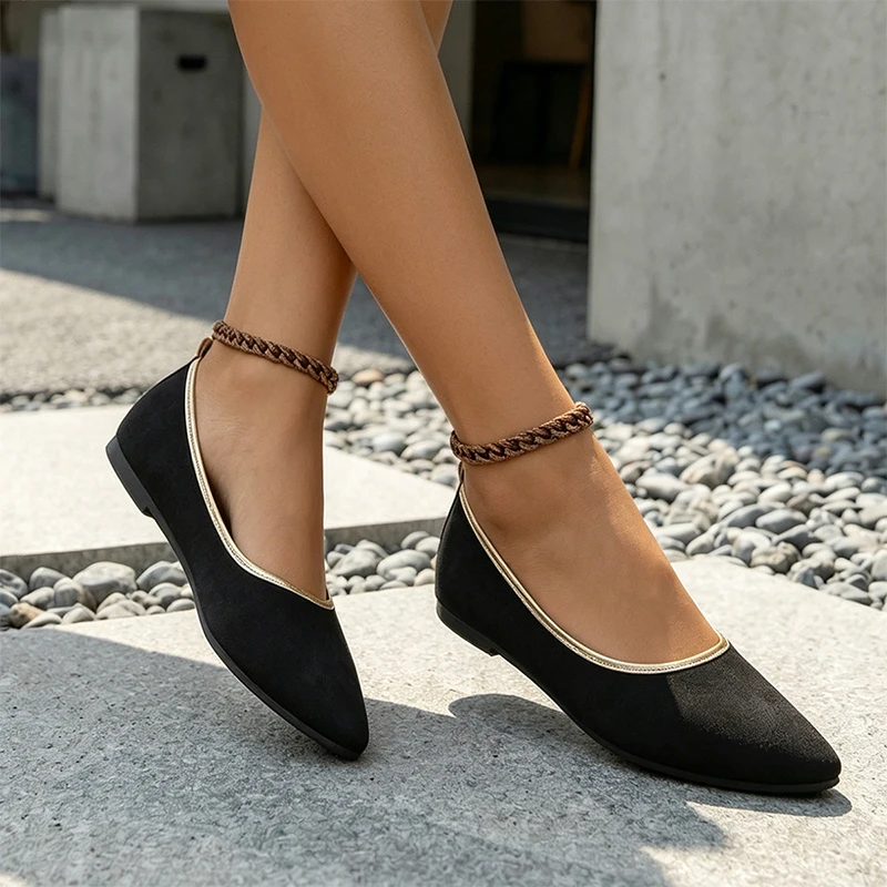 Women’s flat shoes, sizes 36–43; stylish, minimalist round-toe work shoes for spring and autumn
Women’s flat shoes, sizes 36–43; stylish, minimalist round-toe work shoes for spring and autumn