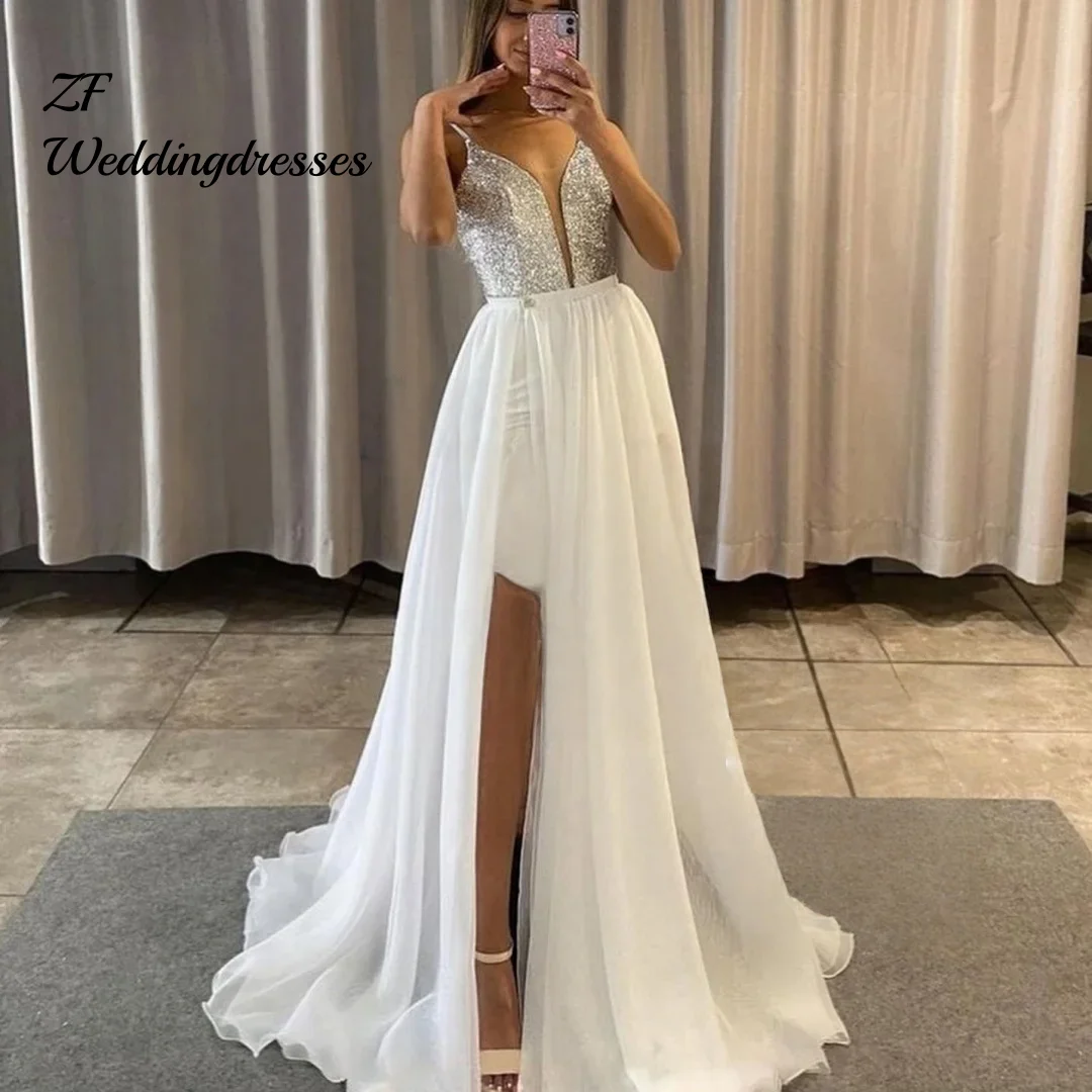 Customized V Neck Glitter Evening Dress Sexy Backless Side Split Women Party Night Formal Gowns Long Prom Dress Robe De Soiree
Customized V Neck Glitter Evening Dress Sexy Backless Side Split Women Party Night Formal Gowns Long Prom Dress Robe De Soiree