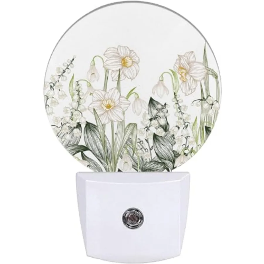 Night Light, Vintage White Flower Nightlight Plug into Wall LED Lamp Auto Sensor Dusk to Dawn for Bedrooms/Kitchens/Toilets/Cor
Night Light, Vintage White Flower Nightlight Plug into Wall LED Lamp Auto Sensor Dusk to Dawn for Bedrooms/Kitchens/Toilets/Cor
