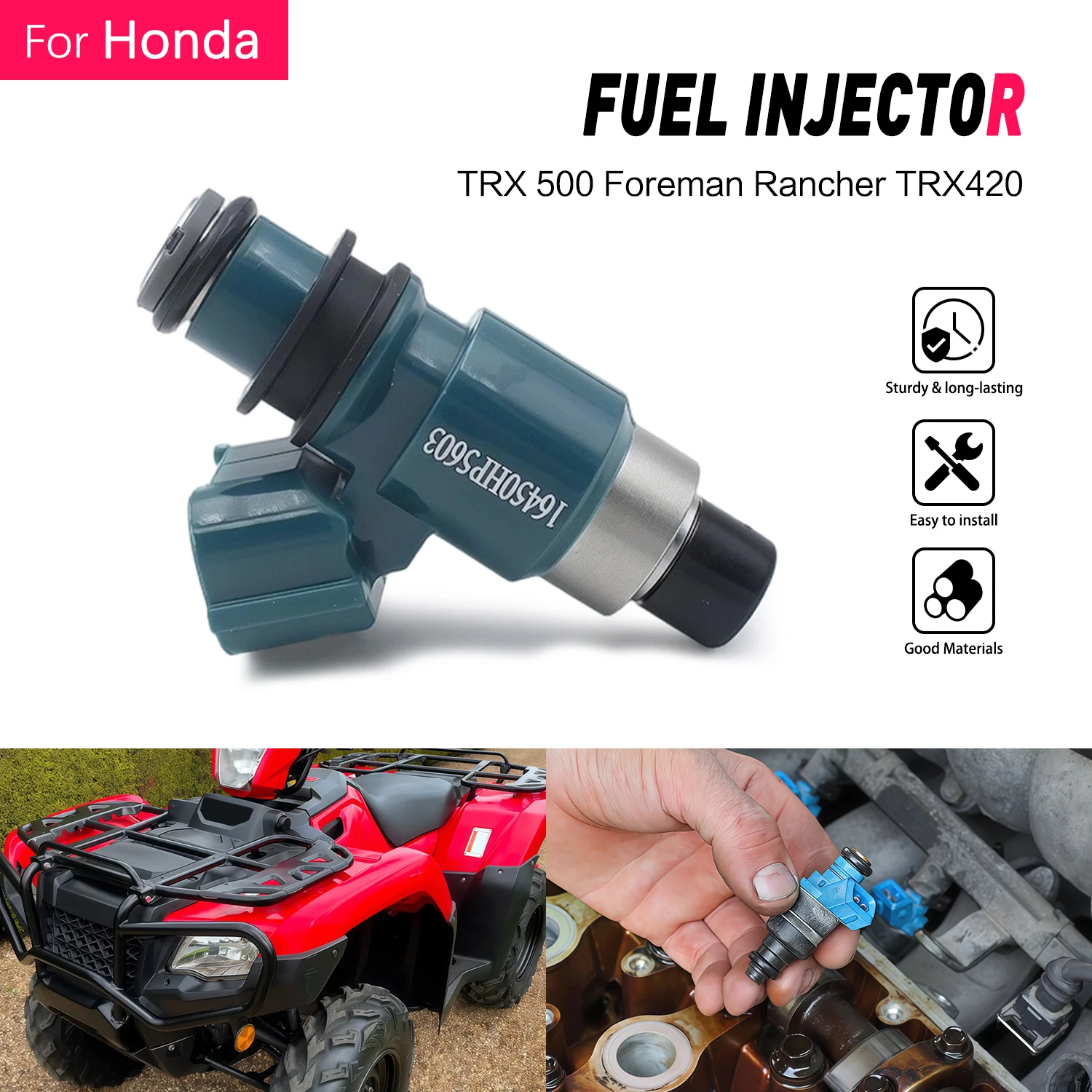 Motorcycle Fuel Injector Nozzle Replace For Honda TRX 500 420 TRX420FMA TRX420FM TRX420FPM TRX500FED TRX500FPMC 16450HP5603
Motorcycle Fuel Injector Nozzle Replace For Honda TRX 500 420 TRX420FMA TRX420FM TRX420FPM TRX500FED TRX500FPMC 16450HP5603