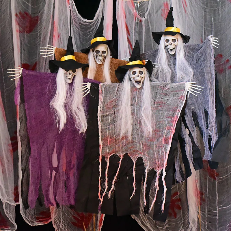 New Halloween Hanging Skeleton Ghosts Indoor Outdoor Horror Witch Decorations Halloween Party Haunted House Decor Party Supplies
New Halloween Hanging Skeleton Ghosts Indoor Outdoor Horror Witch Decorations Halloween Party Haunted House Decor Party Supplies