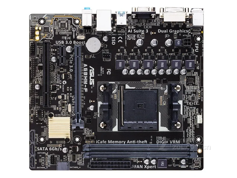 ASUS A68HM-F FM2 + DDR3 placa base AMD A68H Чипсет USB3.0 HDMI VGA DVI Разъем FM2 + для AMD A4/A6/A8/A10 Athlon CPU ПК
ASUS A68HM-F FM2 + DDR3 placa base AMD A68H Чипсет USB3.0 HDMI VGA DVI Разъем FM2 + для AMD A4/A6/A8/A10 Athlon CPU ПК