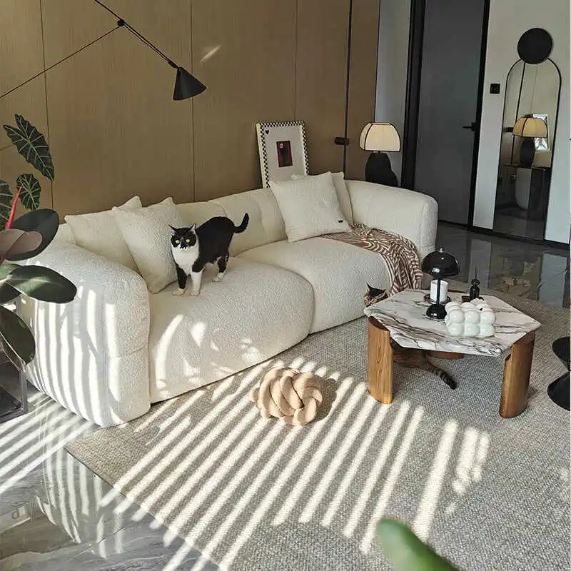 Minimalistic Large European Sofa Velvet Fabric Gray Nordic Living Room Couch Lounge Lazy Italian Divani Da Soggiorno Furniture
Minimalistic Large European Sofa Velvet Fabric Gray Nordic Living Room Couch Lounge Lazy Italian Divani Da Soggiorno Furniture