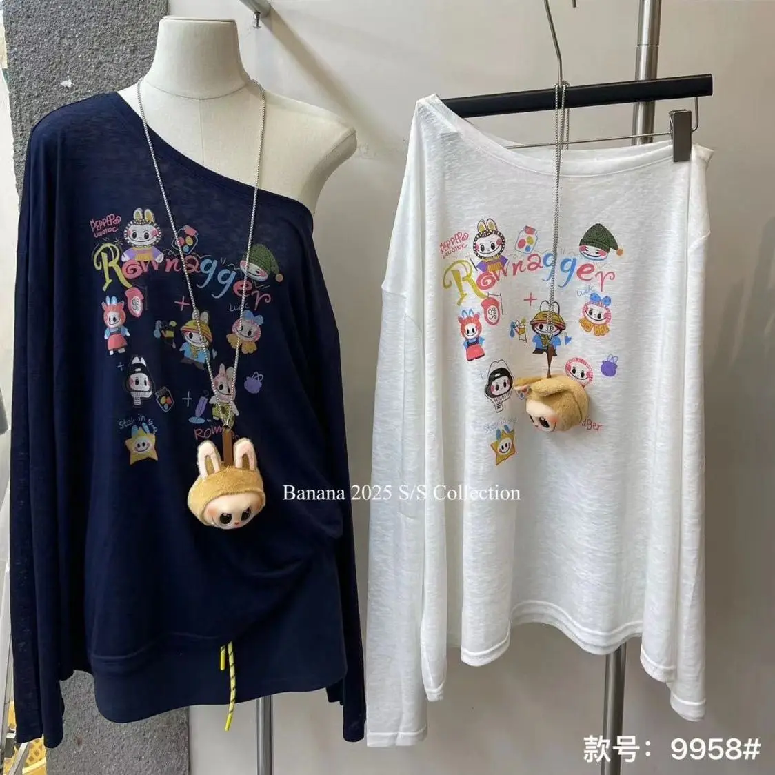 SY'sYouthfully Skew Collar Loose Thin T Shirts Women Long Sleeve Top Summer Korean Lazy Style Cartoon Print Oversized Tops
SY'sYouthfully Skew Collar Loose Thin T Shirts Women Long Sleeve Top Summer Korean Lazy Style Cartoon Print Oversized Tops
