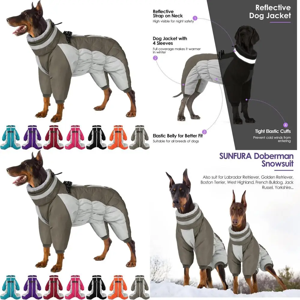 Winter Warm Fleece Dog Coat with Reflective Suit for Medium Dogs, Suitable for Boston Terrier, Army Green, Size M
Winter Warm Fleece Dog Coat with Reflective Suit for Medium Dogs, Suitable for Boston Terrier, Army Green, Size M