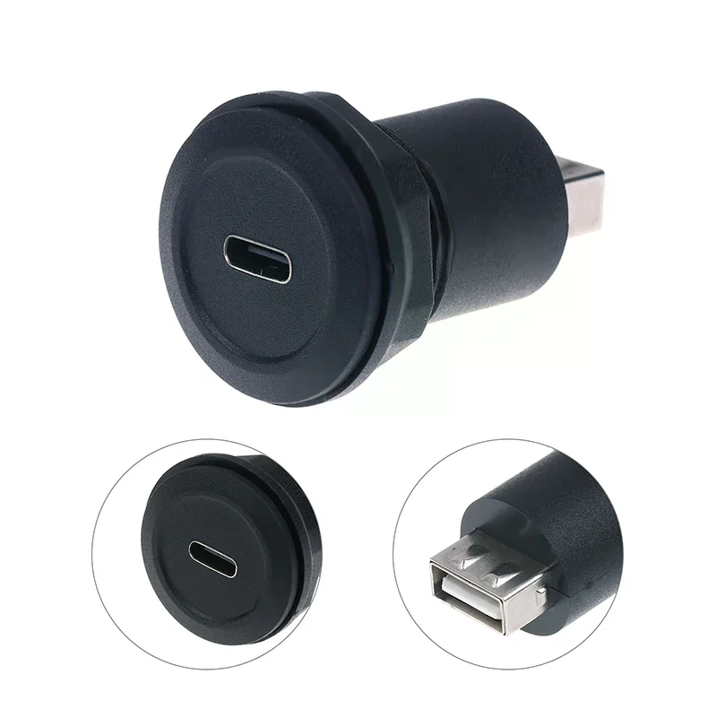 USB C Female To USB A Female Connector Round Flush Panel Mount Converter Extender Bulkhead Passthrough Socket
USB C Female To USB A Female Connector Round Flush Panel Mount Converter Extender Bulkhead Passthrough Socket
