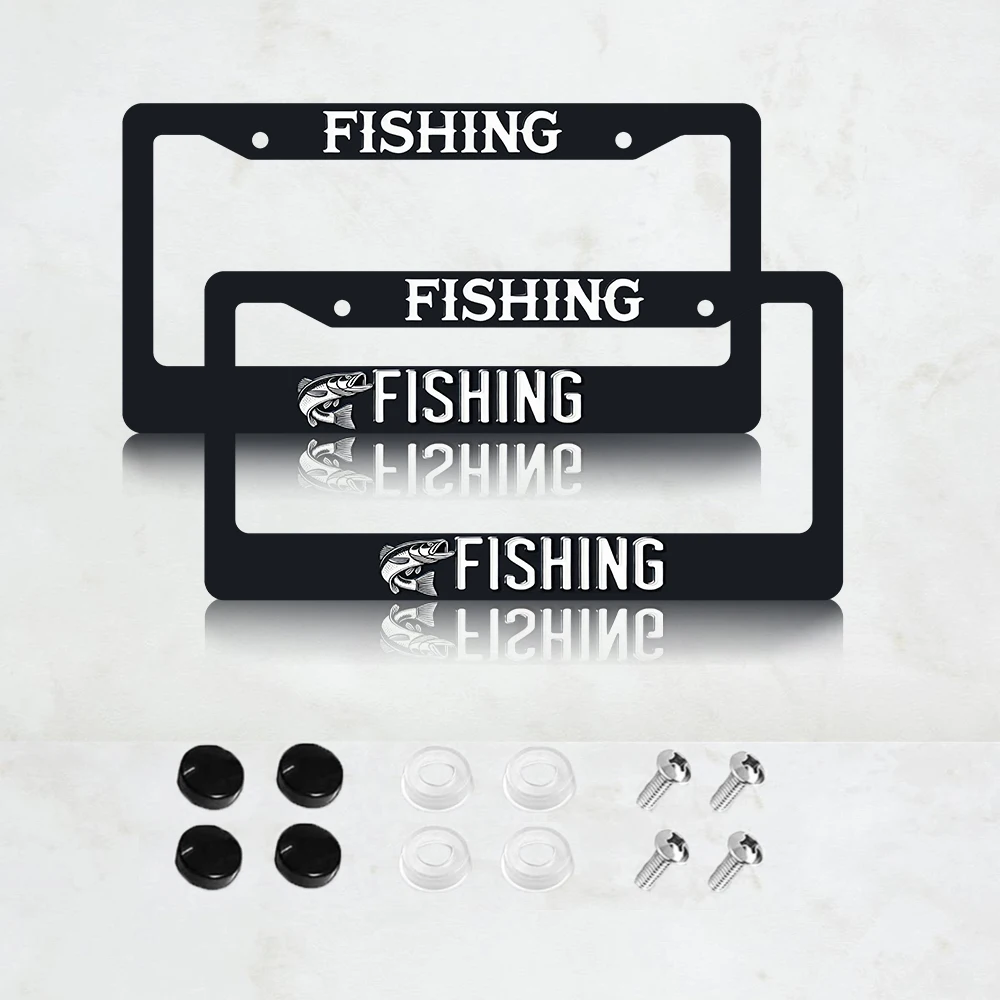 2 шт. забавные рамки для номерных знаков с рисунком рыбалки из алюминия — стандартный размер США, декоративный кронштейн для автомобильного номерного знака, 2 отверстия
2 шт. забавные рамки для номерных знаков с рисунком рыбалки из алюминия — стандартный размер США, декоративный кронштейн для автомобильного номерного знака, 2 отверстия