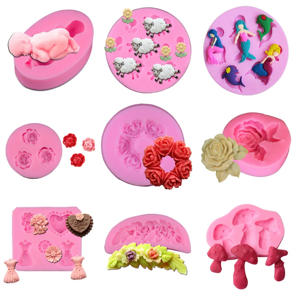 1Pc Silicone Mold DIY Sugar Craft Chocolate Fondant Mold Pastry Supplies Wedding Cake Decor Tool
1Pc Silicone Mold DIY Sugar Craft Chocolate Fondant Mold Pastry Supplies Wedding Cake Decor Tool