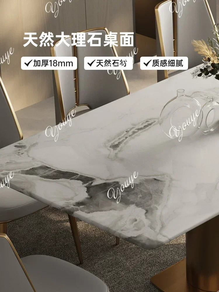 N44 C Light Luxury Rectangular Marble Dining Table And Chair Combination Natural Luxury Stone Dining Table Home Negotiation
N44 C Light Luxury Rectangular Marble Dining Table And Chair Combination Natural Luxury Stone Dining Table Home Negotiation