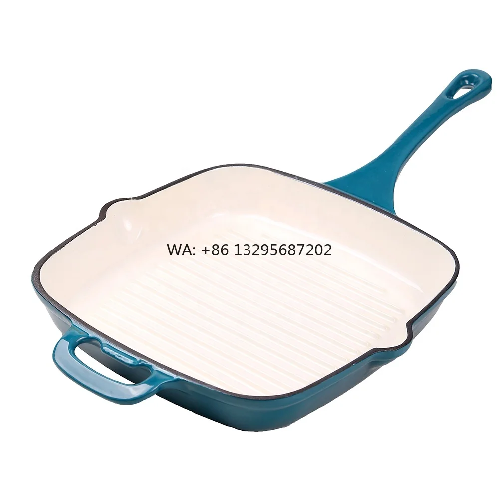 High Quality Nonstick Enamel Cast Iron Steak Grill Pan Modern Design for Wholesalers and Home Use
High Quality Nonstick Enamel Cast Iron Steak Grill Pan Modern Design for Wholesalers and Home Use