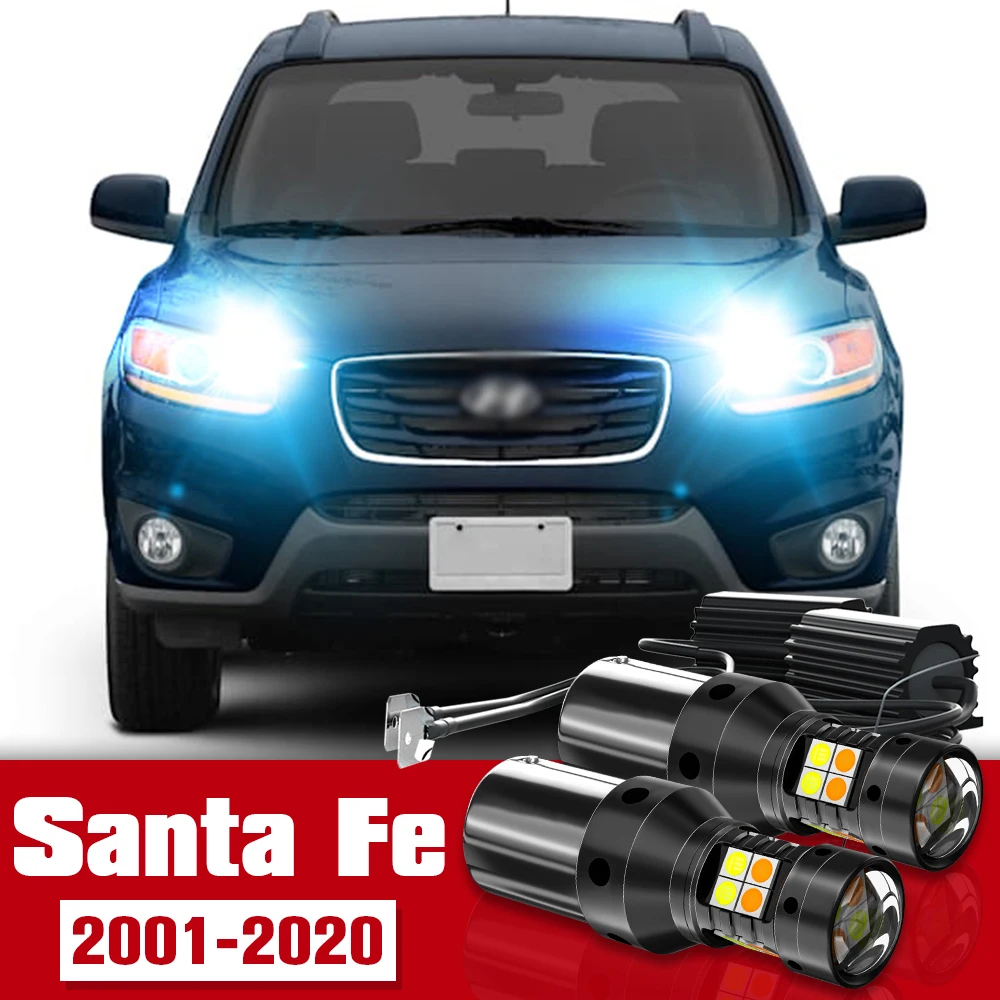 2pcs LED Accessories Dual Mode Turn Signal+Daytime Running Light DRL For Hyundai Santa Fe 1 2 3 4 2001-2020 2006 2012 2016 2018
2pcs LED Accessories Dual Mode Turn Signal+Daytime Running Light DRL For Hyundai Santa Fe 1 2 3 4 2001-2020 2006 2012 2016 2018