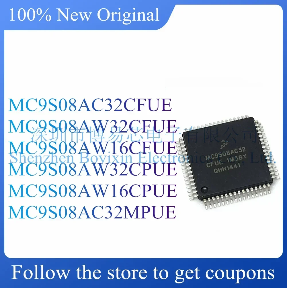 NEW MC9S08AC32CFUE MC9S08AW32CFUE MC9S08AW16CFUE MC9S08AW32CPUE MC9S08AW16CPUE MC9S08AC32MPUE.
NEW MC9S08AC32CFUE MC9S08AW32CFUE MC9S08AW16CFUE MC9S08AW32CPUE MC9S08AW16CPUE MC9S08AC32MPUE.