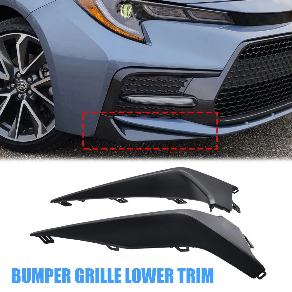 1Pair for 2020 2021 2022 Toyota Corolla SE XSE Front Bumper Cover Lower Trim Molding Lip Spoiler Grille 5211302030 5211302040
1Pair for 2020 2021 2022 Toyota Corolla SE XSE Front Bumper Cover Lower Trim Molding Lip Spoiler Grille 5211302030 5211302040