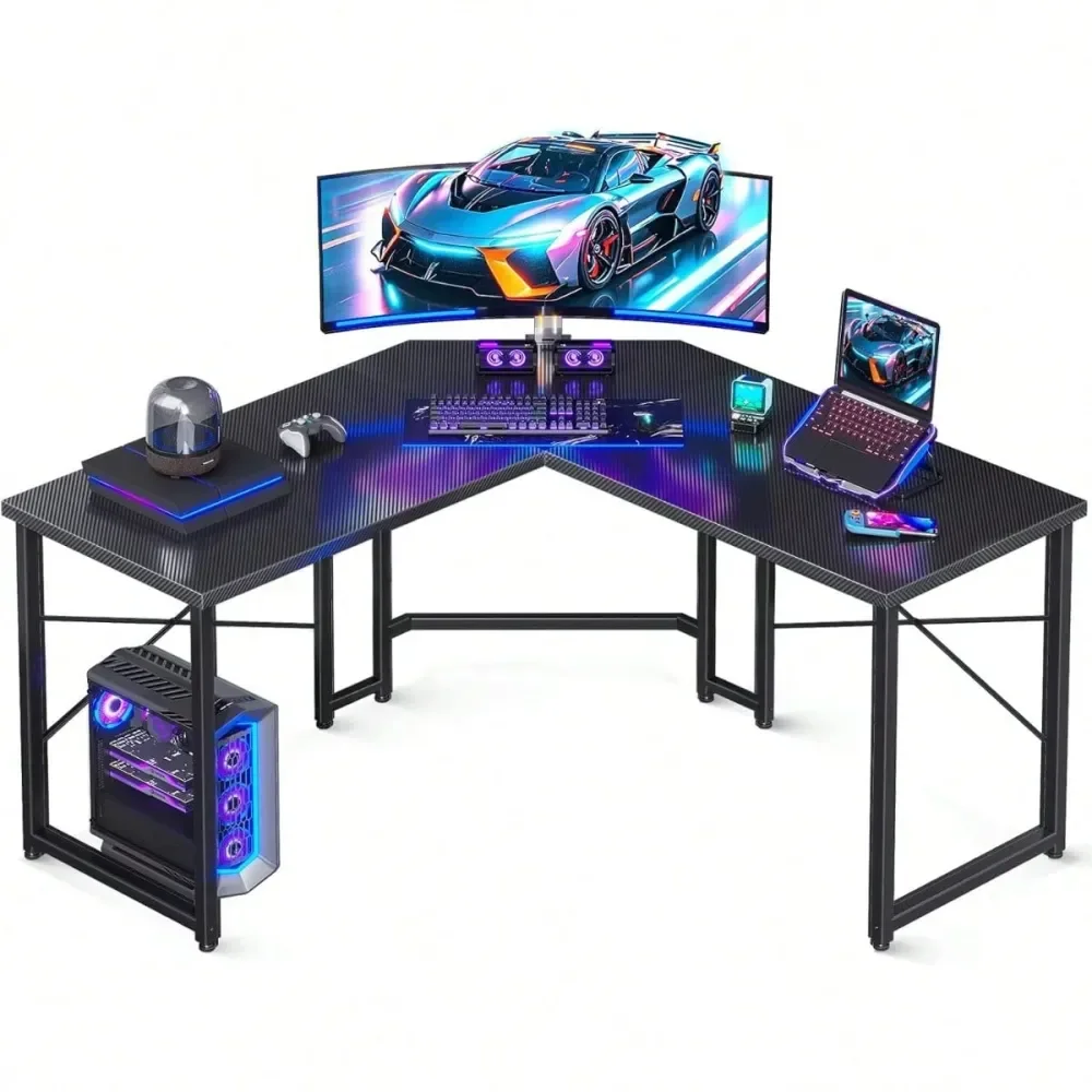 Inch L Shaped Gaming Desk, Computer Desk Table For Home Office Sturdy Writing Workstation, Classic Black
Inch L Shaped Gaming Desk, Computer Desk Table For Home Office Sturdy Writing Workstation, Classic Black