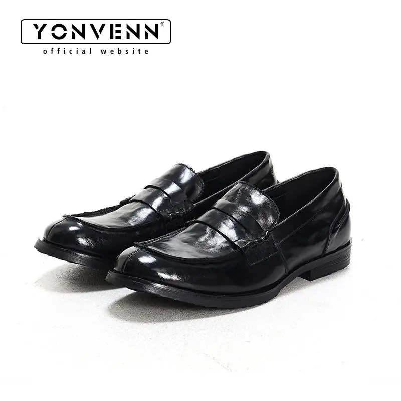 Whole shoe washed cowhide loafers for men avant-garde destruction 3cm height increase Black craft casual formal dress shoes
Whole shoe washed cowhide loafers for men avant-garde destruction 3cm height increase Black craft casual formal dress shoes