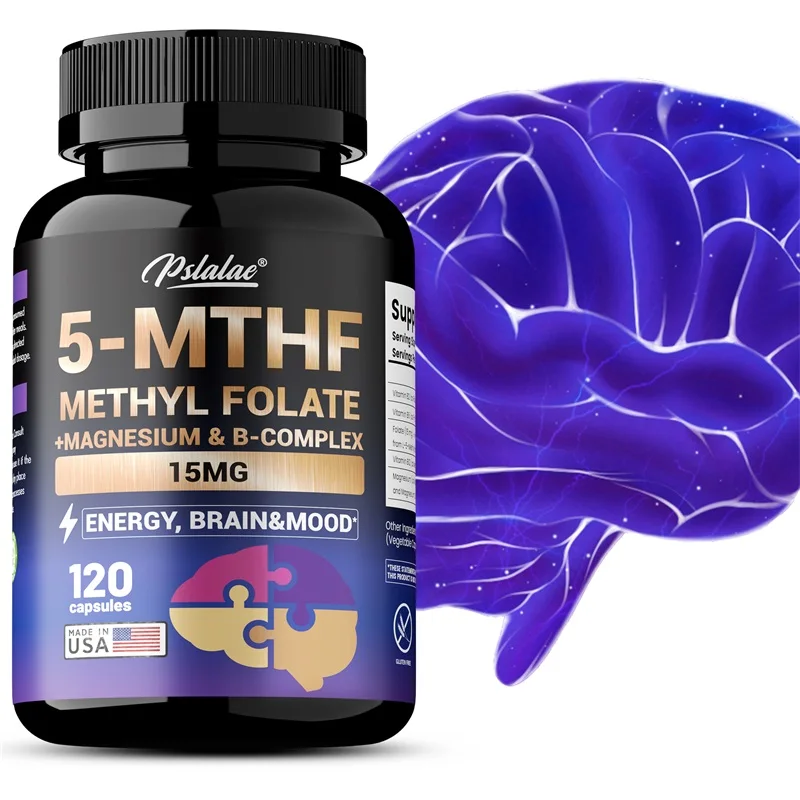 5-MTHF Methylfolate Supplement - Memory Support, Brain Function, Boosts Cognitive, Energy, Brain and Mood Support
5-MTHF Methylfolate Supplement - Memory Support, Brain Function, Boosts Cognitive, Energy, Brain and Mood Support
