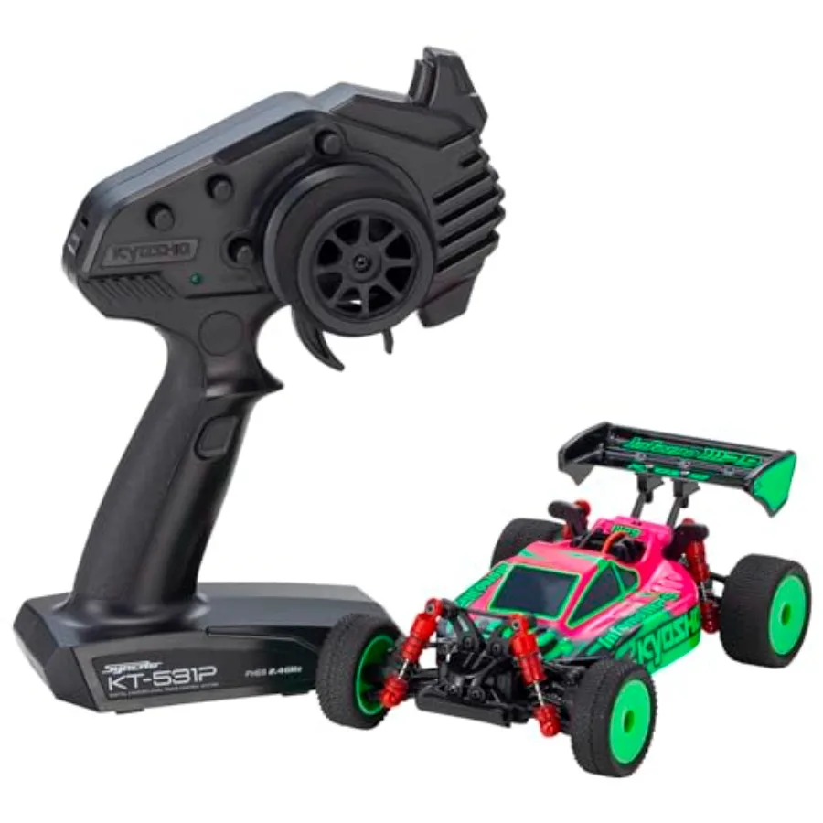MINI-Z Buggy Ready Set INFERNO MP9 TKI Pink Green Racing Grade Aluminum Chassis with High-Performance Tires for Off-Road Durabi
MINI-Z Buggy Ready Set INFERNO MP9 TKI Pink Green Racing Grade Aluminum Chassis with High-Performance Tires for Off-Road Durabi
